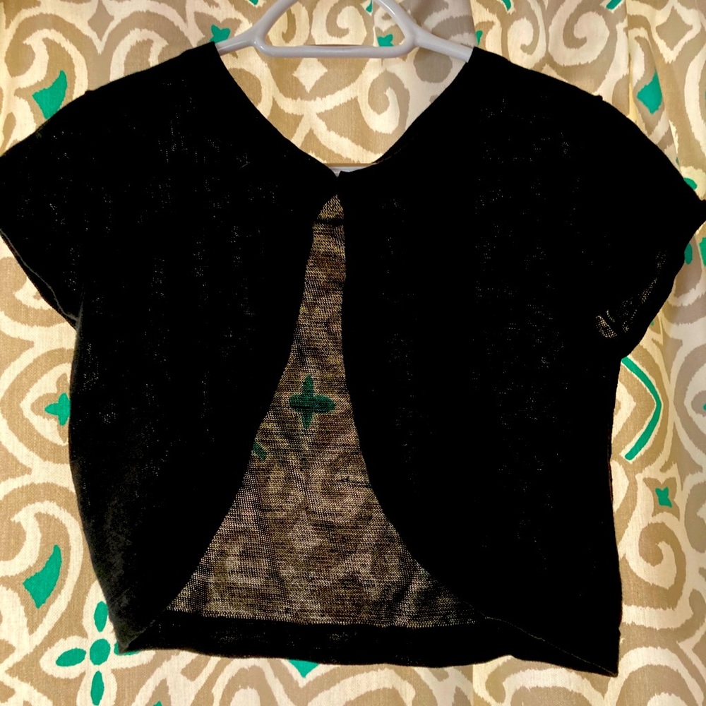 Black Knit Shrug